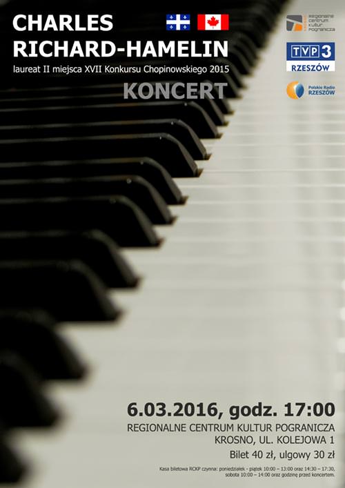 Koncert Charles Richard-Hamelin w Krośnie