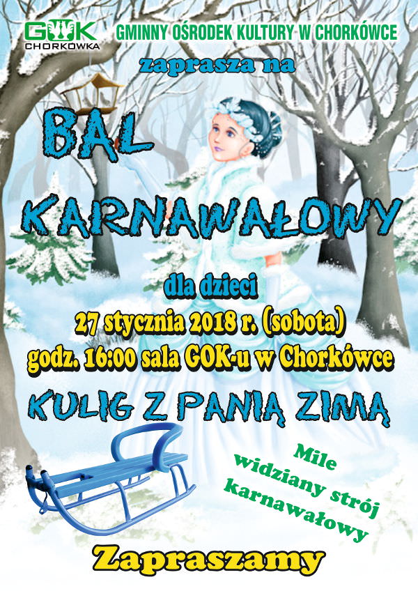 Bal Karnawałowy dla dzieci w Chorkówce