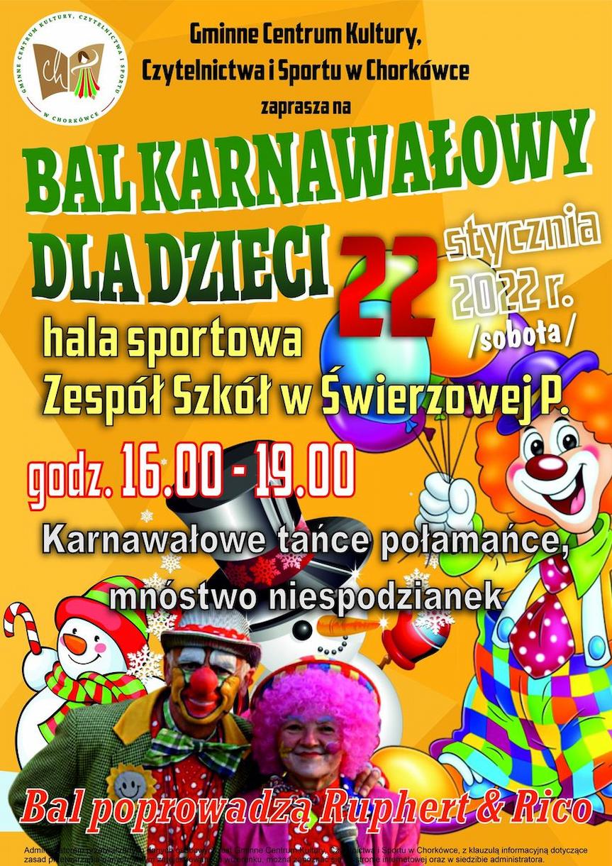 Bal karnawałowy dla dzieci w Świerzowej Polskiej