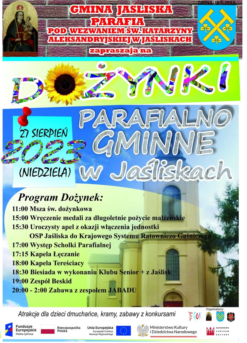 Dożynki parafialno gminne w Jaśliskach