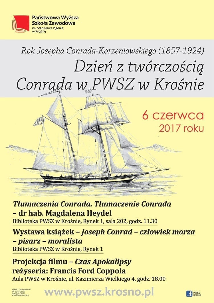 Dzień z twórczością Conrada w PWSZ w Krośnie