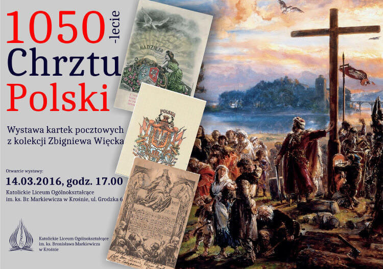Otwarcie wystawy "1050-lecie Chrztu Polski na kartkach pocztowych"