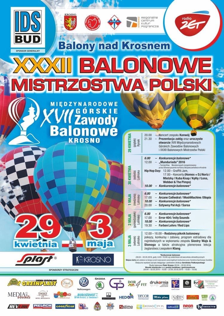Balony nad Krosnem 2016 - 1 maja