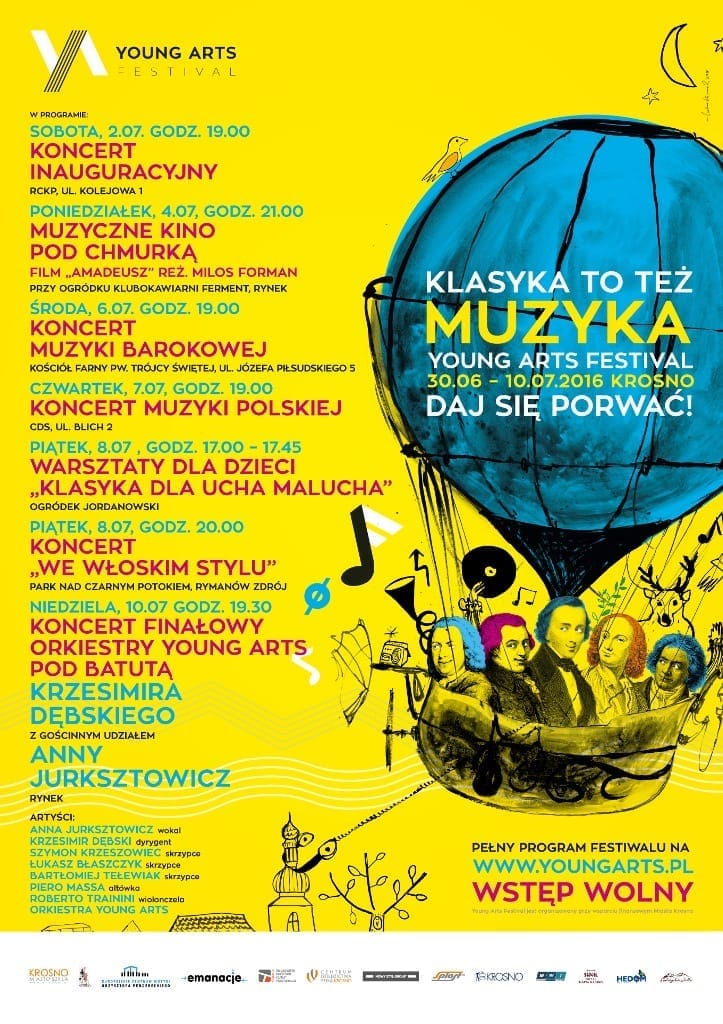 Young Arts Festival Krosno - Muzyczne kino pod chmurką