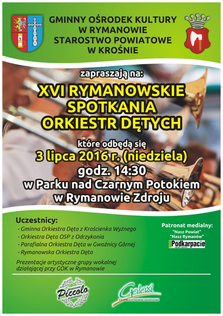 XVI Rymanowskie Spotkania Orkiestr Dętych