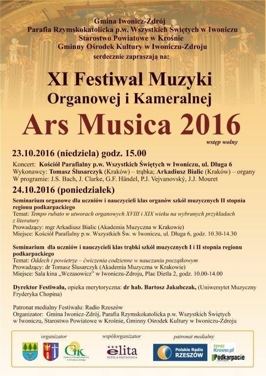 XI Festiwal Muzyki Organowej i Kameralnej