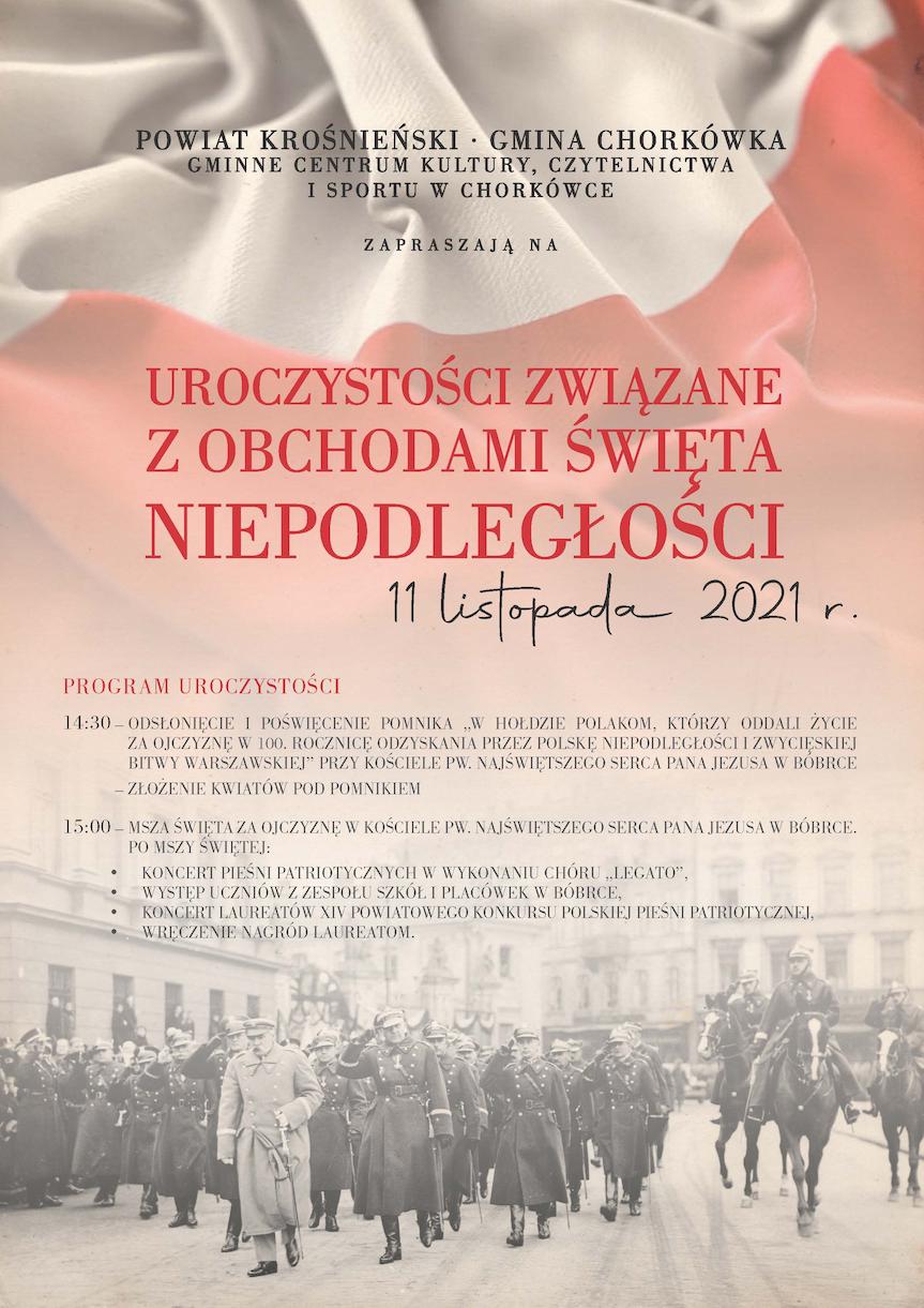 Gminne i powiatowe obchody Święta Niepodległości w Bóbrce