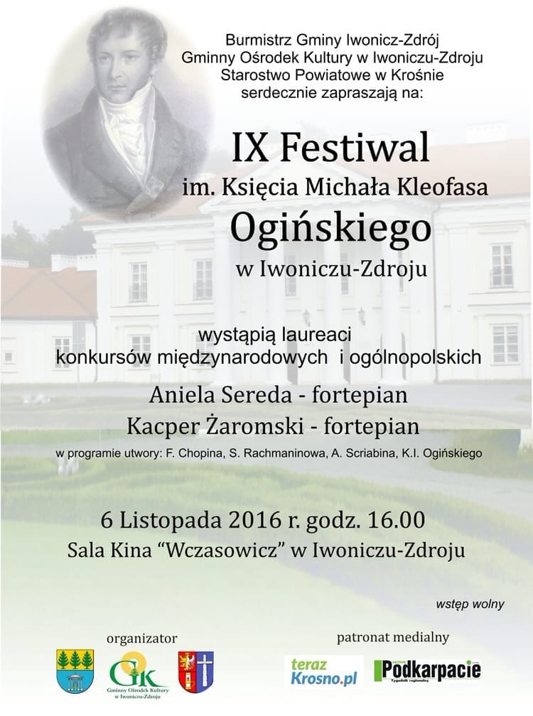 IX Festiwal im. Księcia Michała Kleofasa Ogińskiego w Iwoniczu-Zdroju