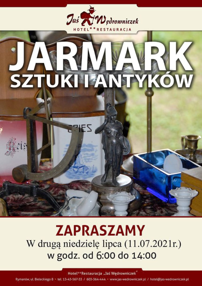 Jarmark sztuki i antyków w Jasiu Wędrowniczku