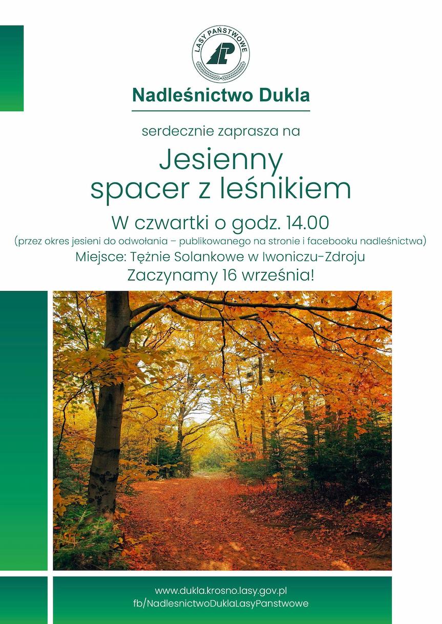 Jesienny spacer z leśnikiem w Iwoniczu-Zdroju