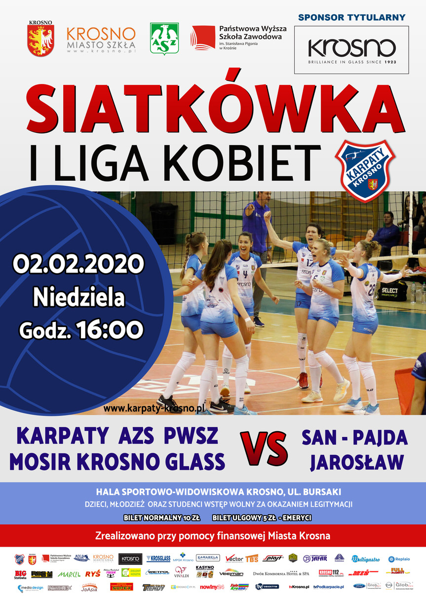 Karpaty AZS PWSZ MOSiR Krosno Glass - SAN-Pajda Jarosław