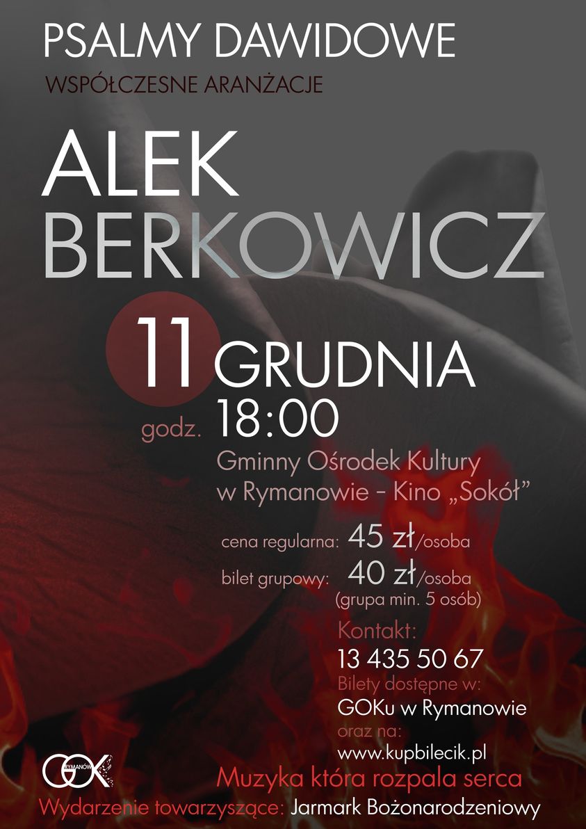 Koncert Alka Berkowicza w Rymanowie