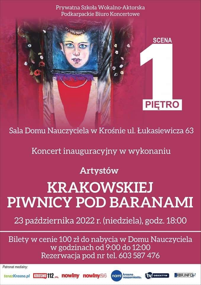 Koncert artystów Krakowskiej Piwnicy pod Baranami w Krośnie