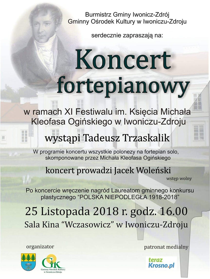 Koncert fortepianowy w Iwoniczu-Zdroju