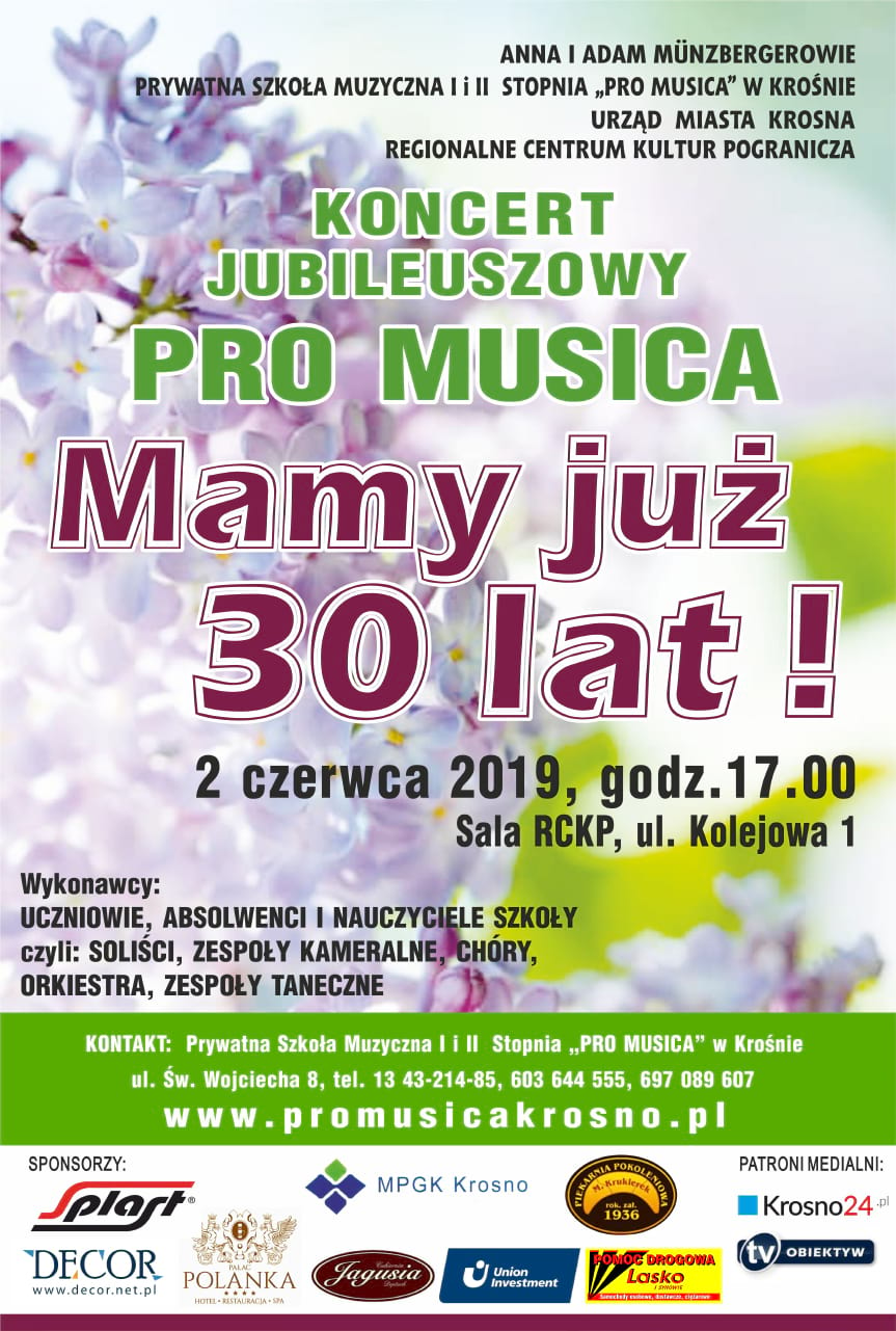 Koncert Jubileuszowy PRO MUSICA