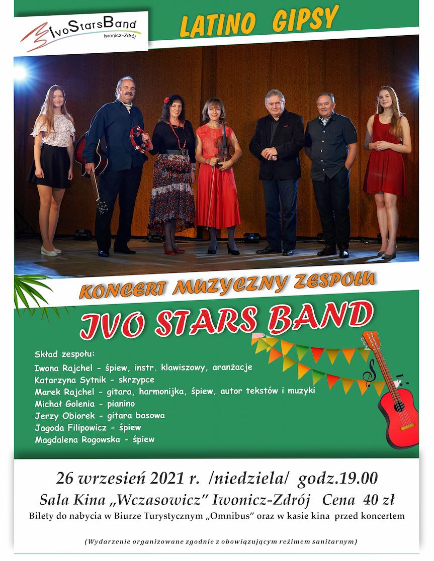 Koncert Muzyczny Zespołu Ivo Stars Band w Iwoniczu-Zdroju