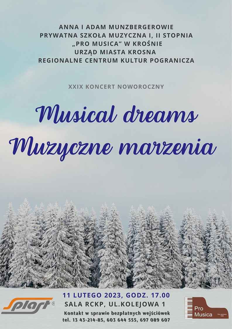 Koncert Noworoczny "Musical dreams - Muzyczne marzenia" w Krośnie