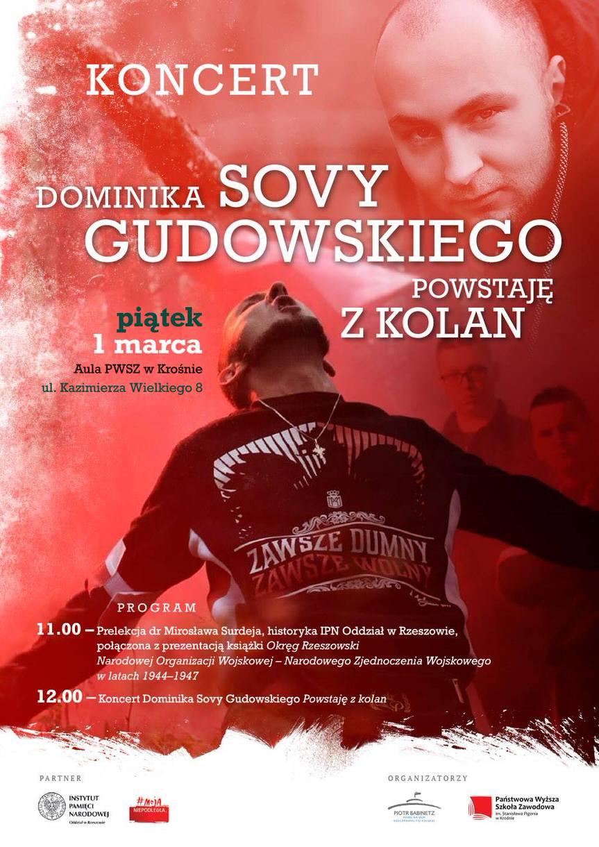 Koncert "Powstaję z kolan" Dominika Sovy Gudowskiego