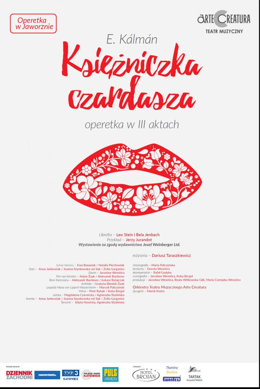 Księżniczka czardasza I.Kalman operetka - Arte Creatura Teatr Muzyczny w Kośnie