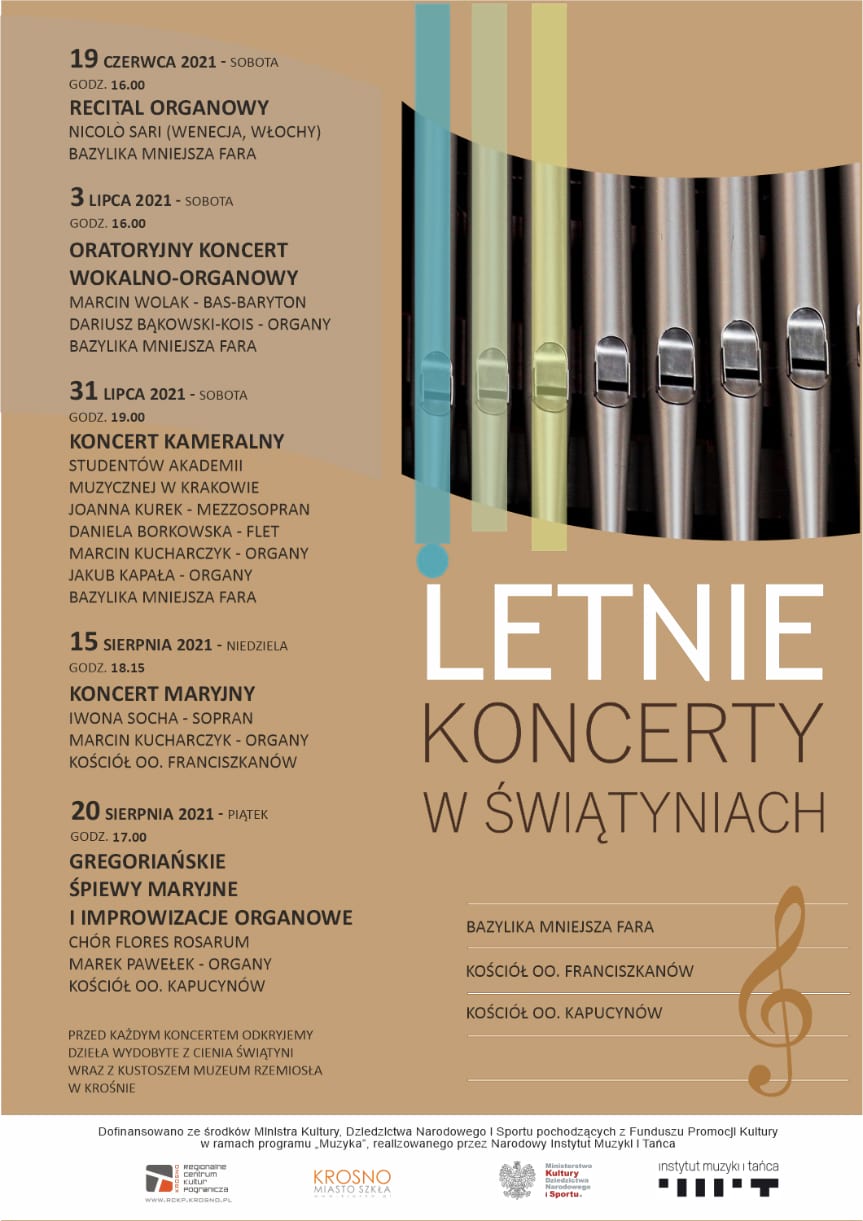 Letnie koncerty w świątyniach - Oratoryjny Koncert Wokalno-Organowy