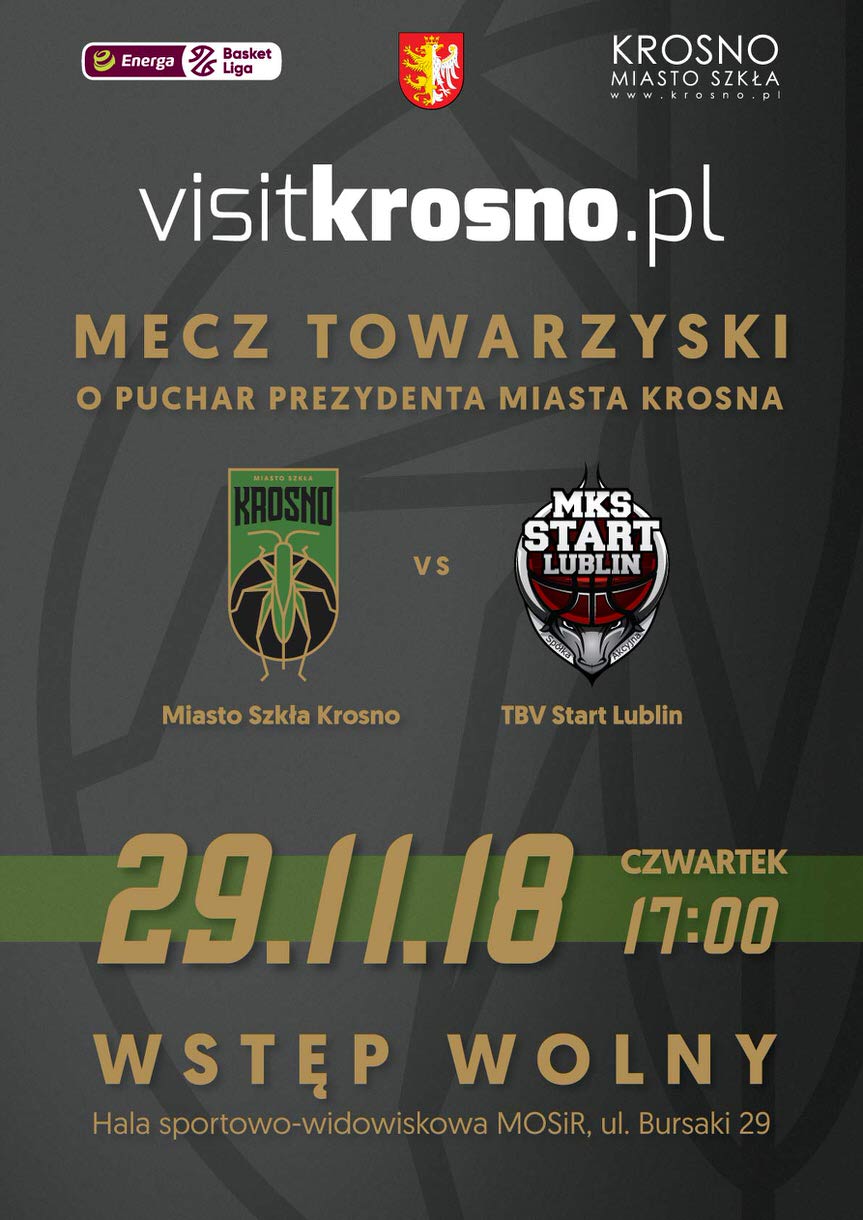 Miasto Szkła Krosno - TBV Start Lublin - mecz towarzyski