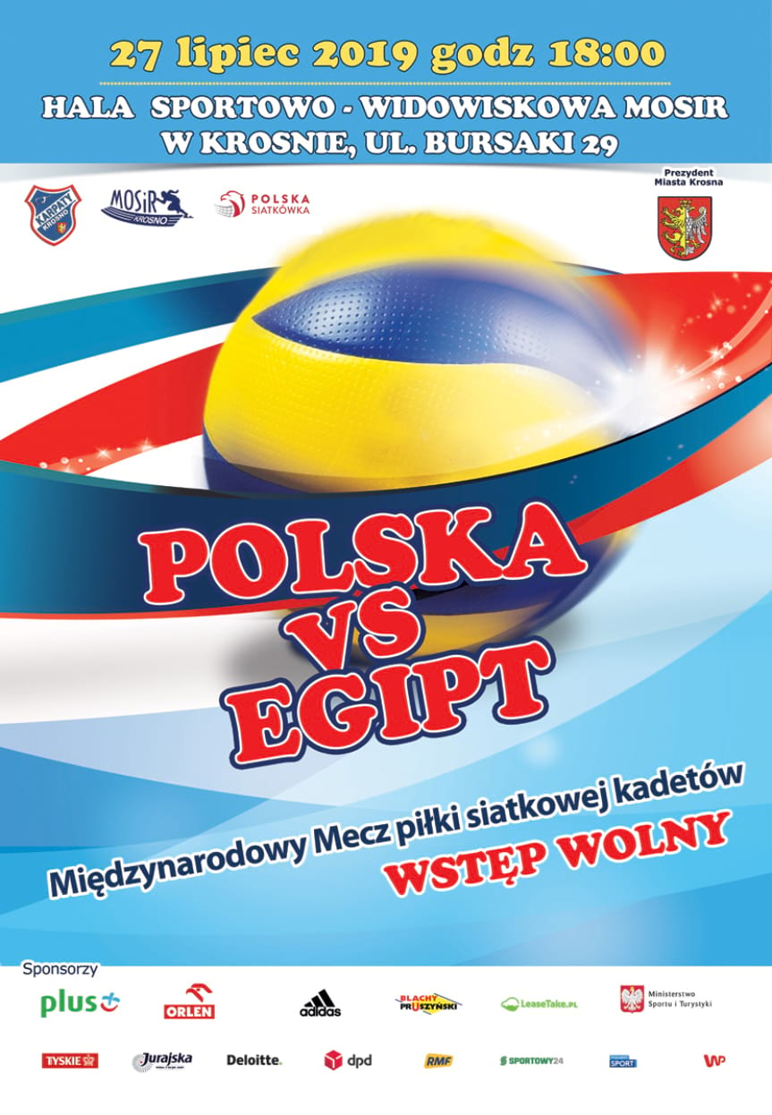 Międzynarodowy Mecz Piłki Siatkowej Kadetów Polska - Egipt