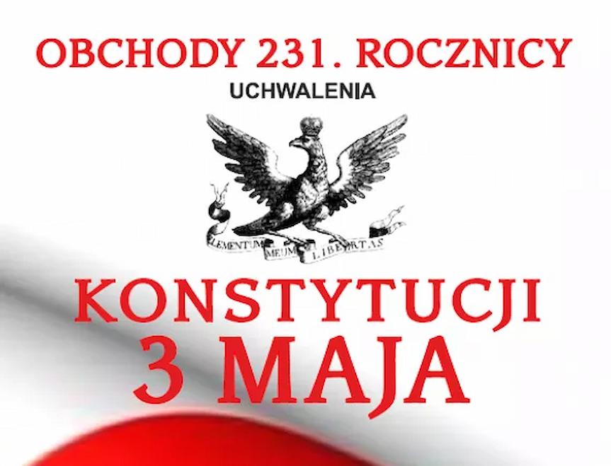 Obchody 231. rocznicy uchwalenia Konstytucji 3 Maja w Krośnie