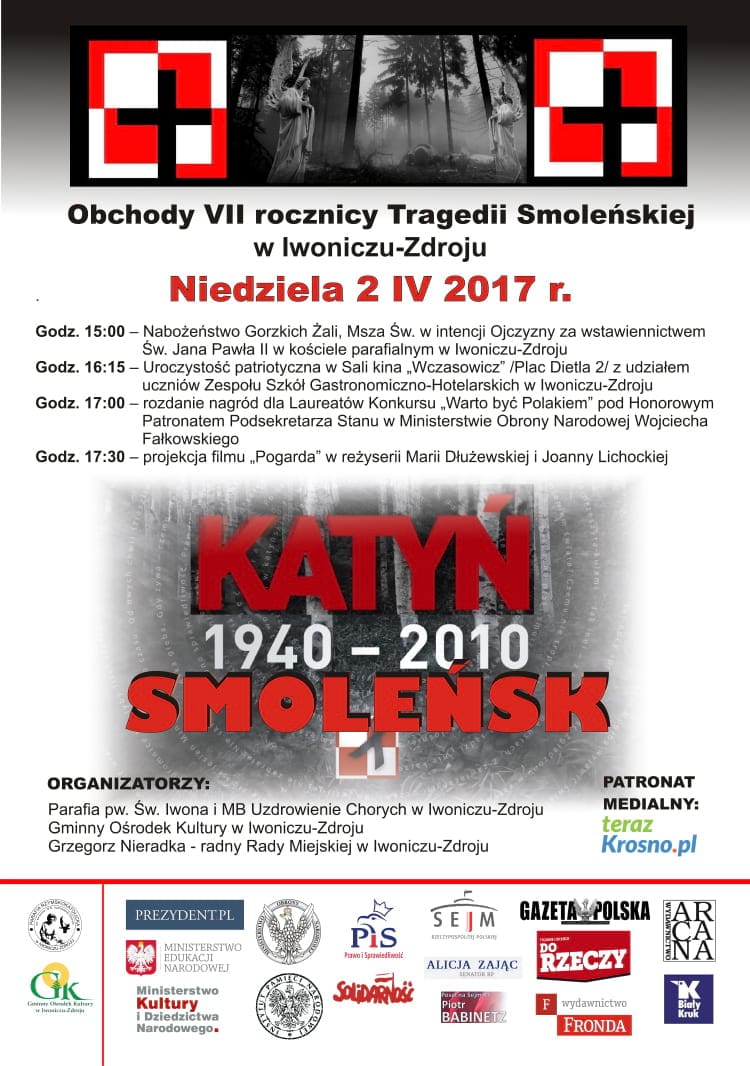 Obchody VII rocznicy Tragedii Smoleńskiej w Iwoniczu-Zdroju