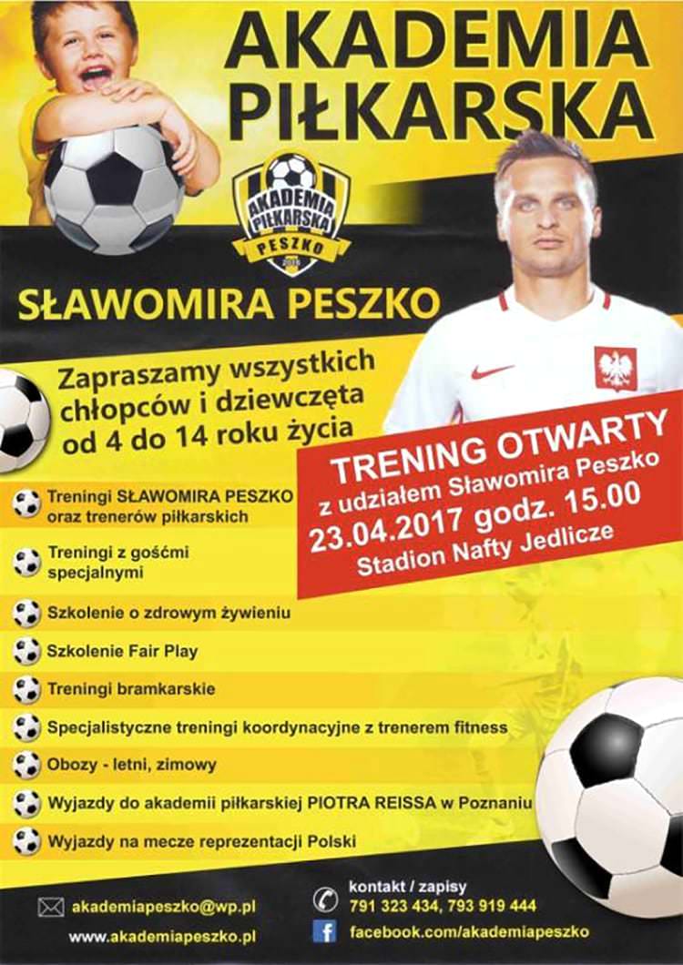 Otwarcie Akademii Piłkarskiej Sławomira Peszko w Jedliczu