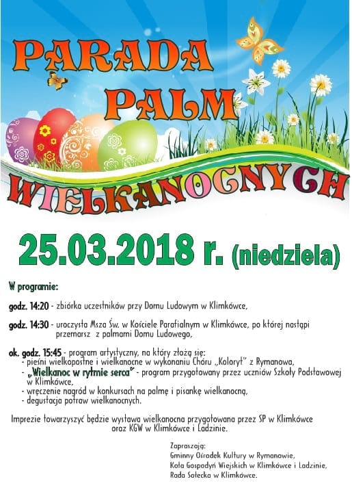 Parada Palm Wielkanocnych w Klimkówce