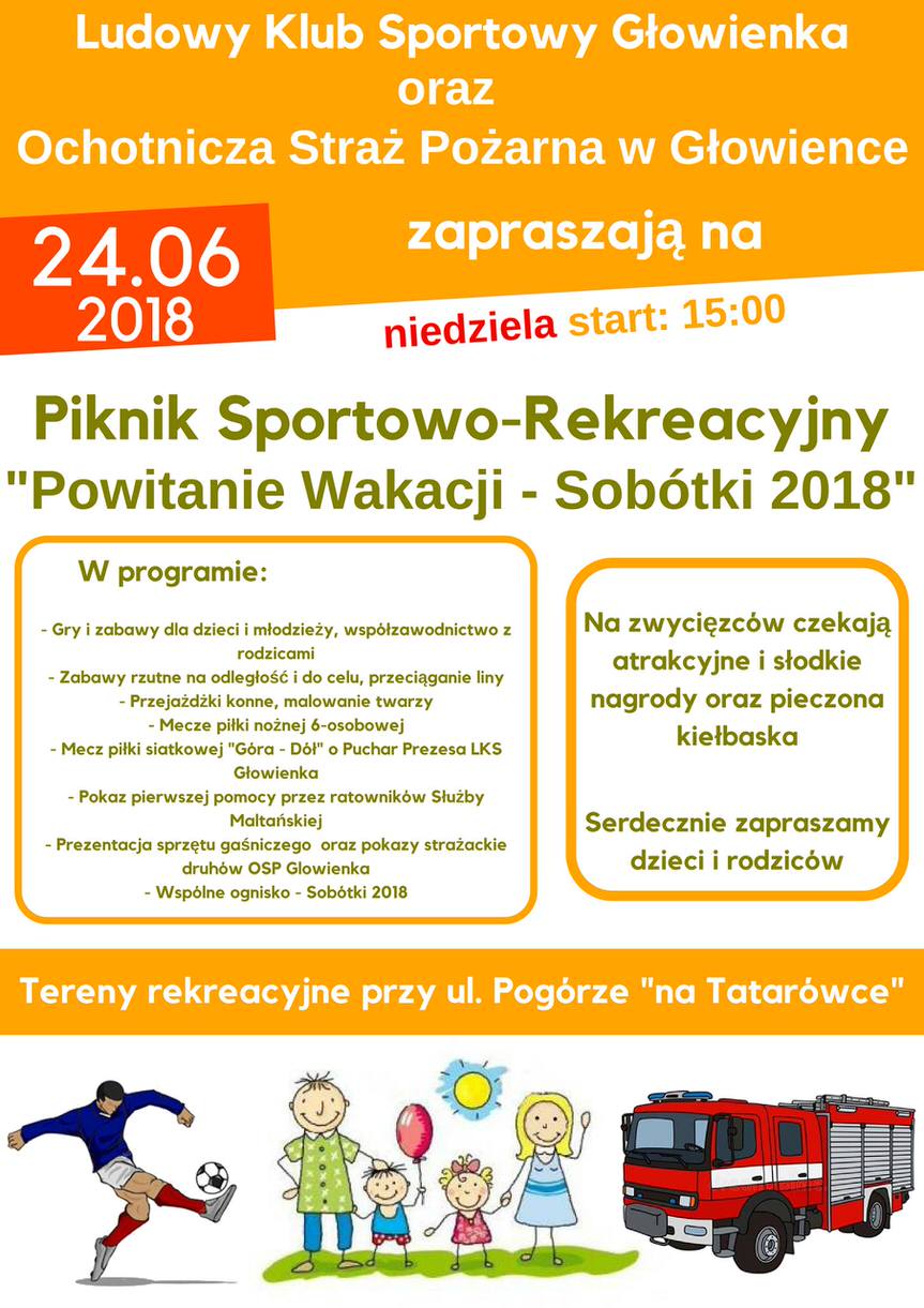 Piknik Sportowo-Rekreacyjny "Powitanie Wakacji - Sobótki 2018"