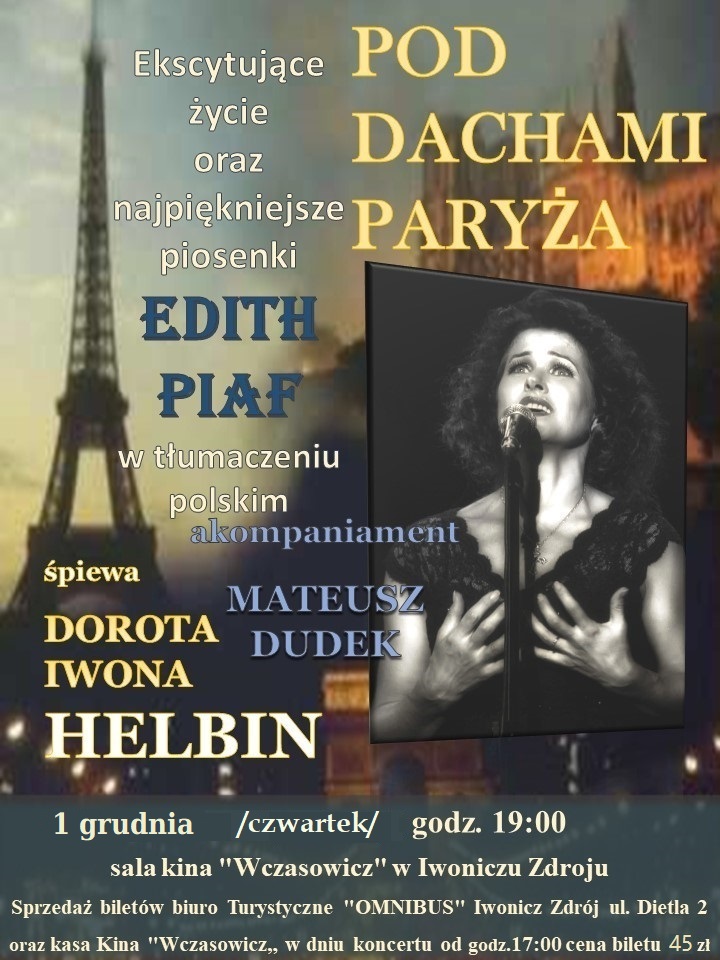 Pod dachami Paryża - koncert w Iwoniczu-Zdroju