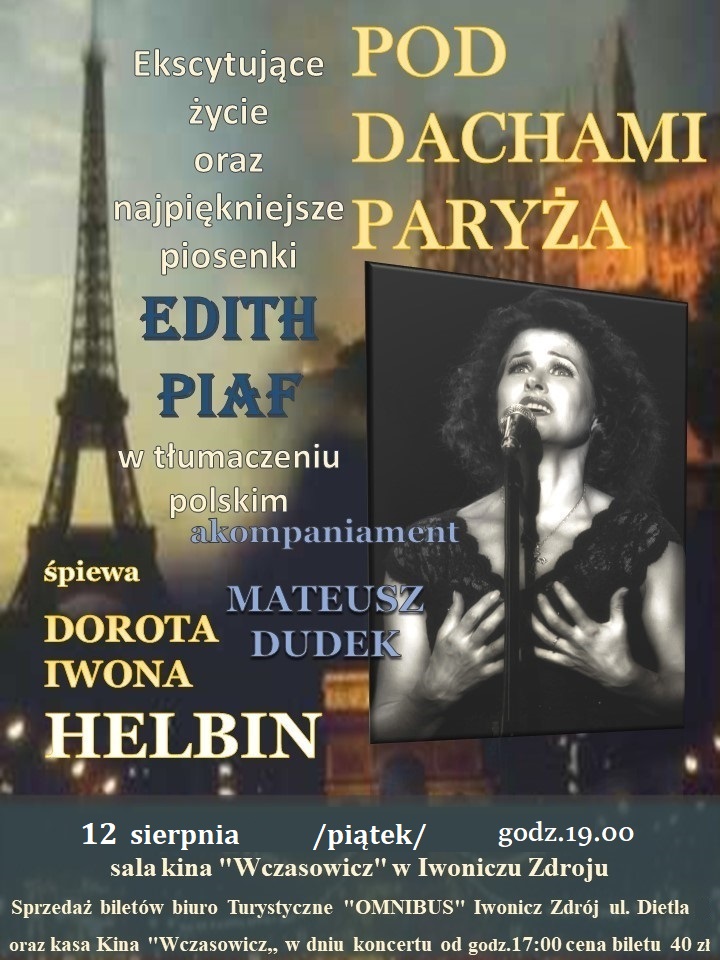 Pod dachami Paryża - koncert w Iwoniczu-Zdroju