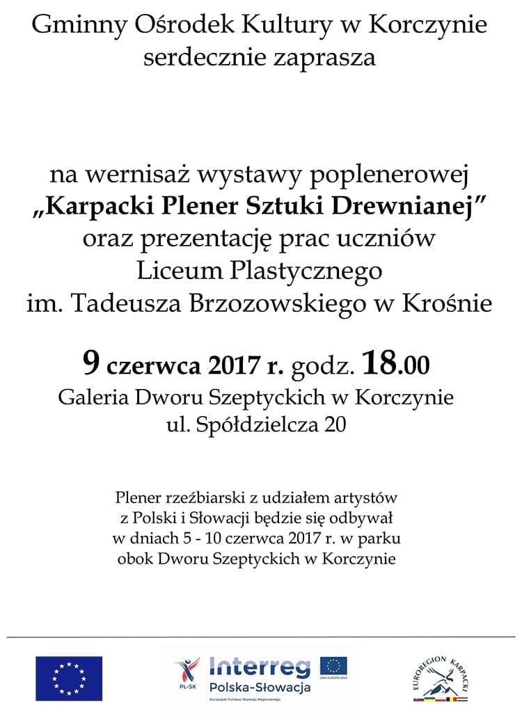 Polsko - Słowacki Plener Rzeźbiarski w Korczynie