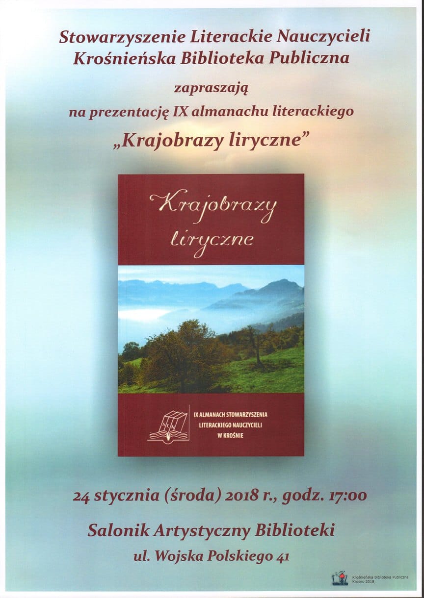 Prezentacja IX almanachu literackiego "Krajobrazy liryczne"