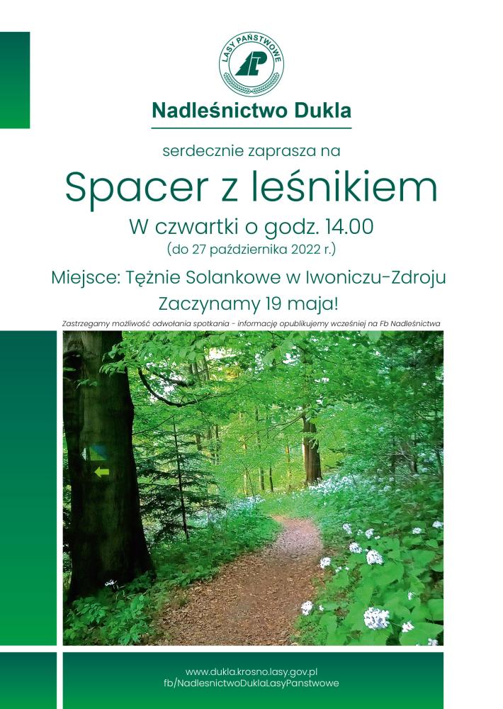 Spacer z leśnikiem w Iwoniczu-Zdroju