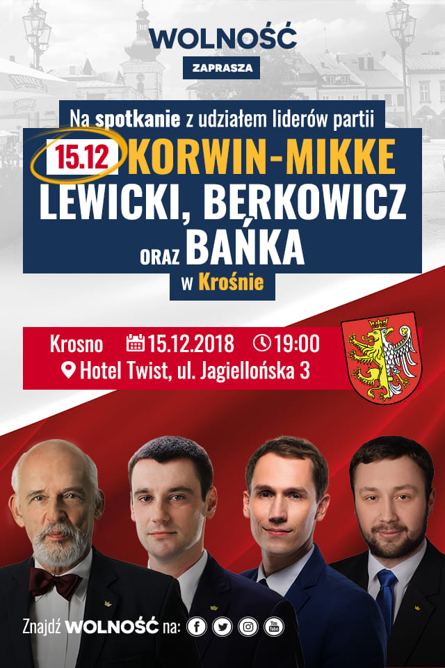 Spotkanie z Januszem Korwin-Mikke w Krośnie