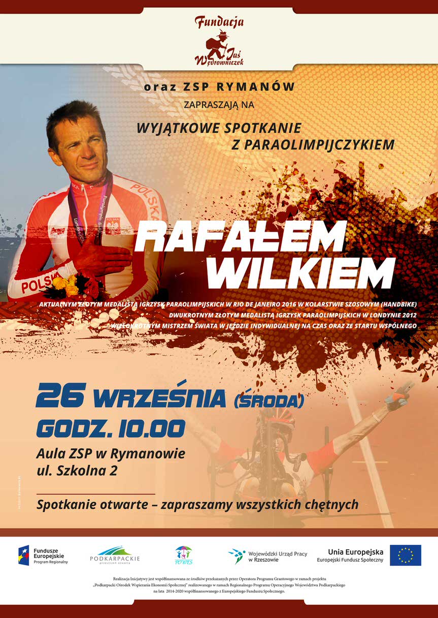 Spotkanie z paraolimpijczykiem Rafałem Wilkiem