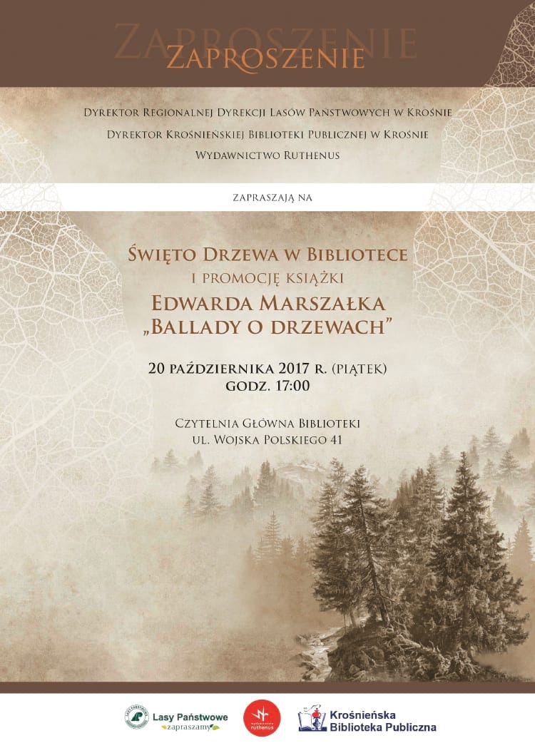 Święto drzewa w bibliotece i promocja książki Edwarda Marszałka