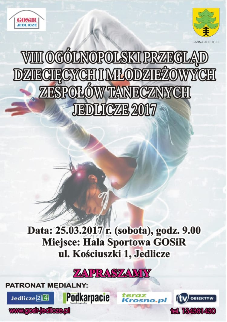 VIII Ogólnopolski przegląd dziecięcych i młodzieżowych   zespołów tanecznych w Jedliczu 