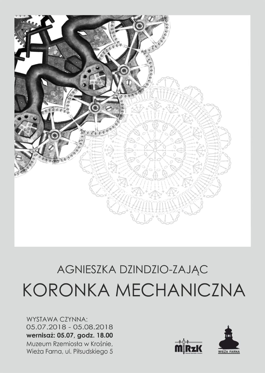 Wernisaż wystawy Agnieszki Dzindzio-Zając "Koronka Mechaniczna"