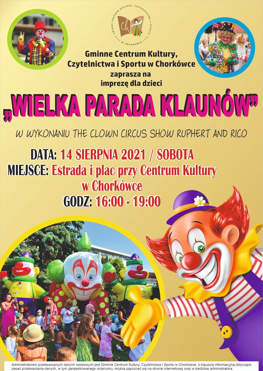 Wielka parada klaunów w Chorkówce