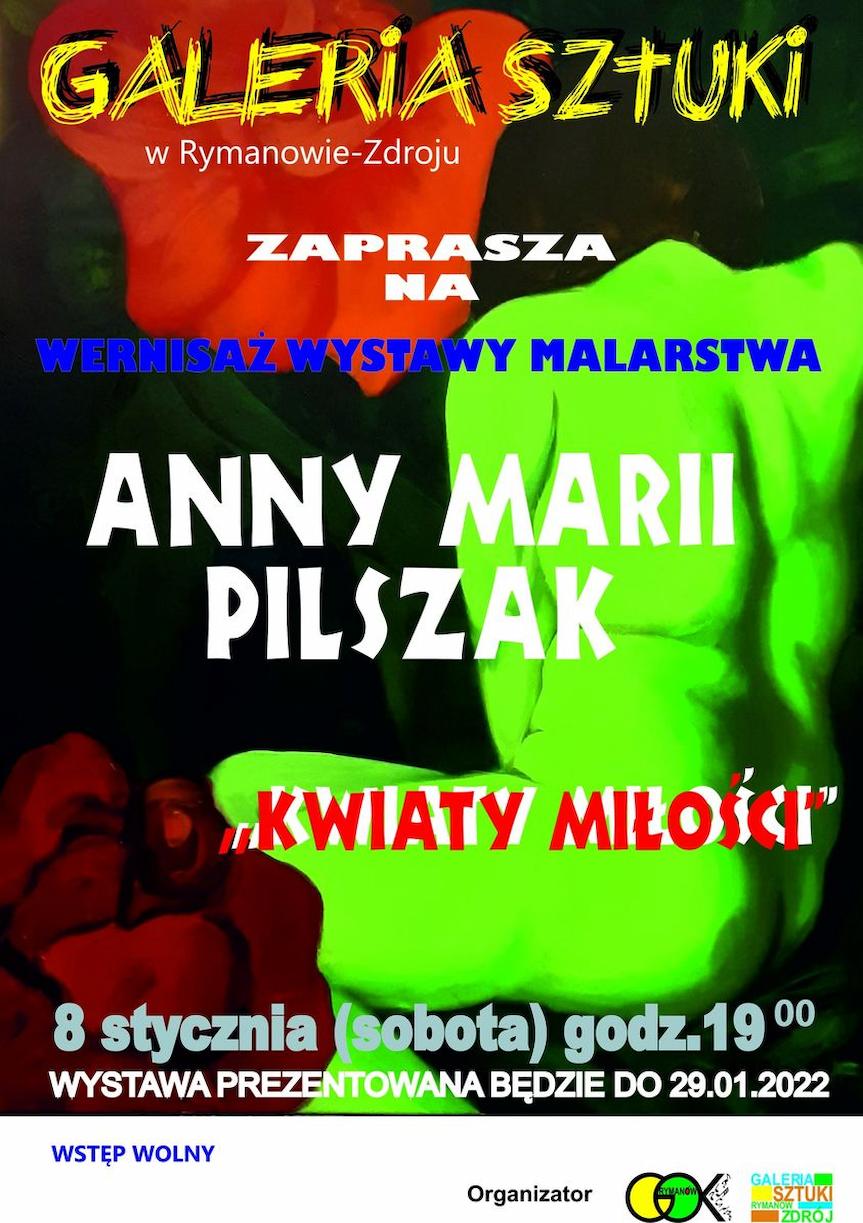 Wystawa Anny Marii Pilszak "Kwiaty Miłości" w Rymanowie-Zdroju