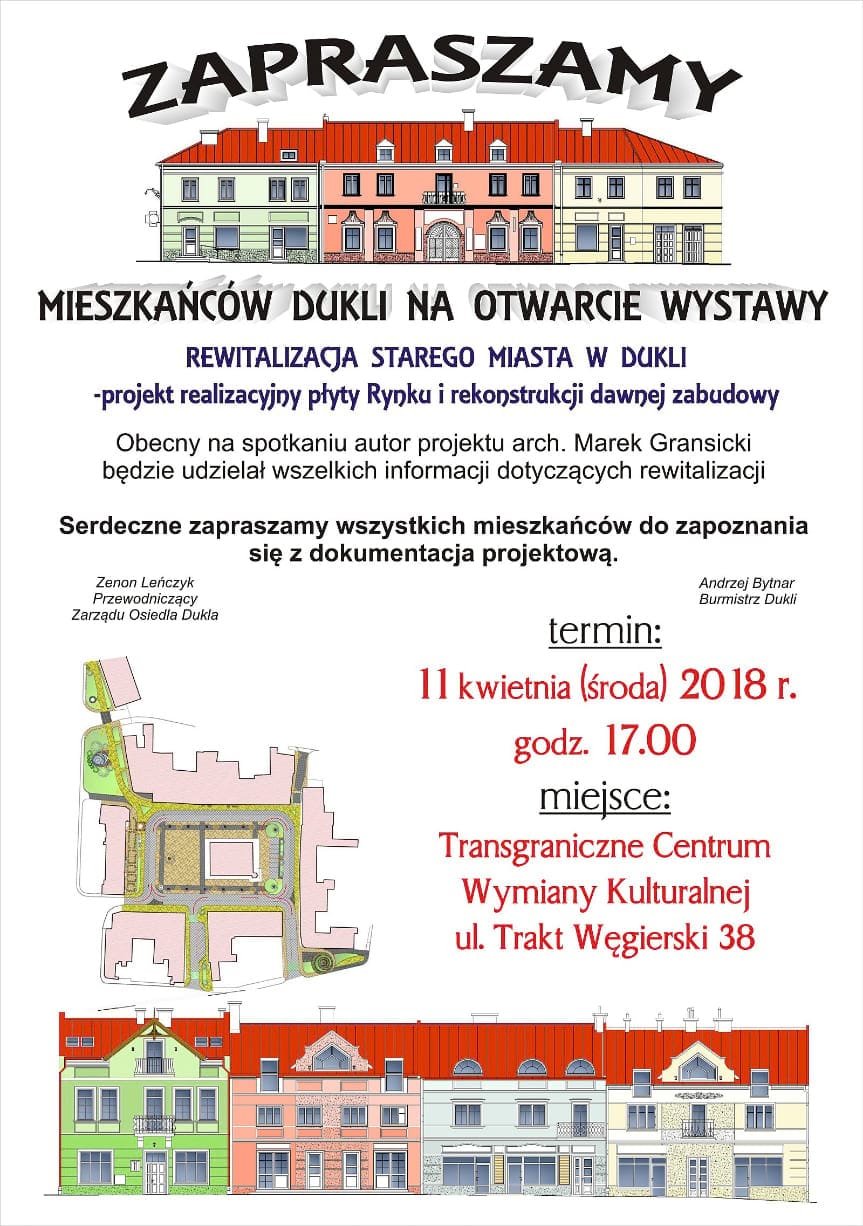 Wystawa Rewitalizacja Starego Miasta w Dukli