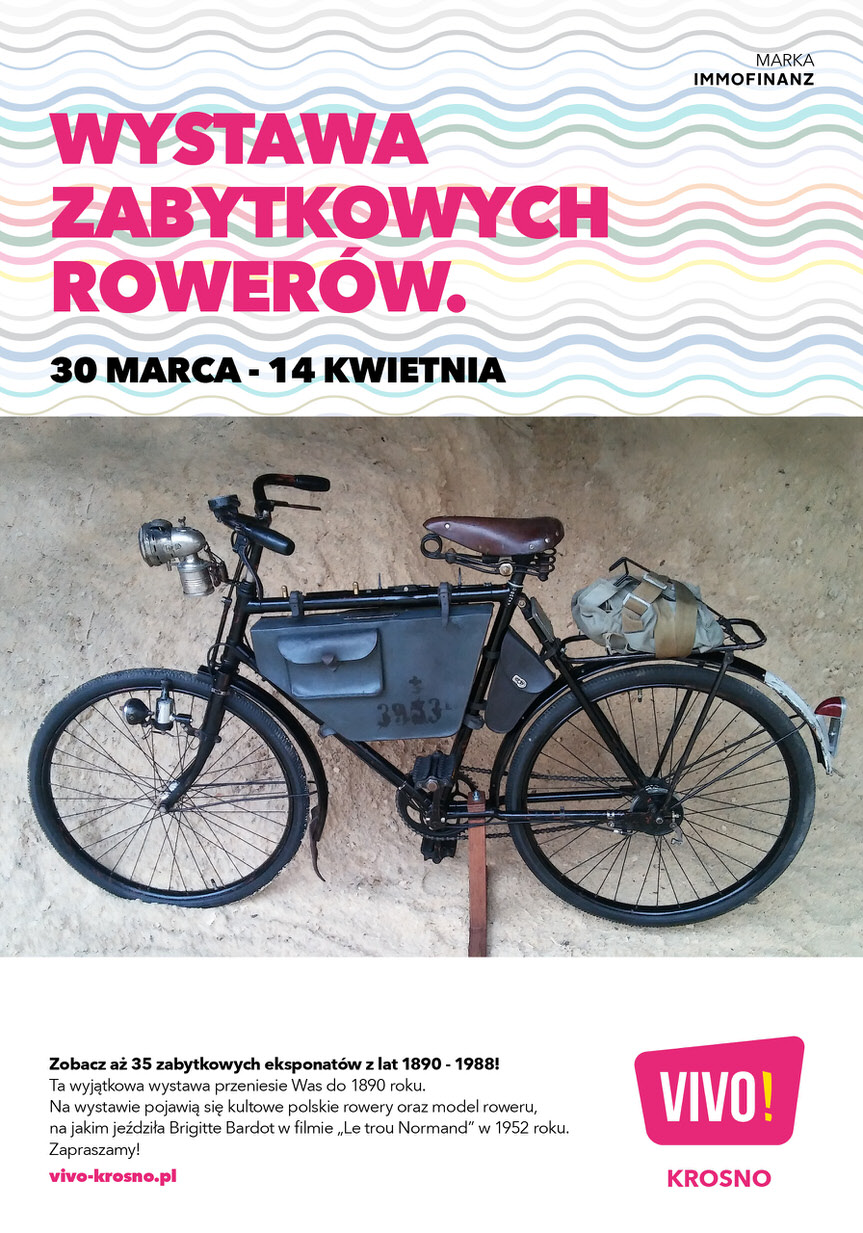 Wystawa zabytkowych rowerów w VIVO! Krosno