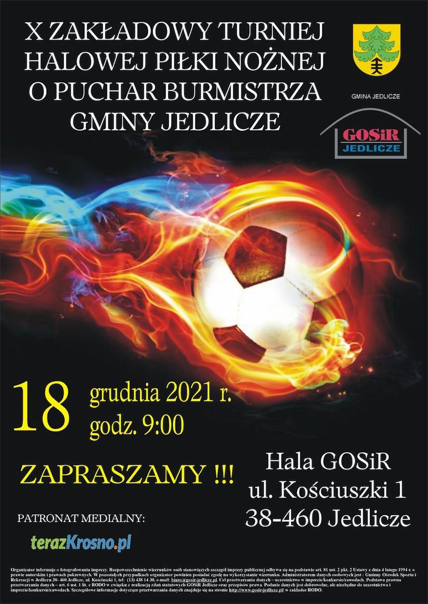 X Zakładowy Turniej Halowej Piłki Nożnej o Puchar Burmistrza Gminy Jedlicze 