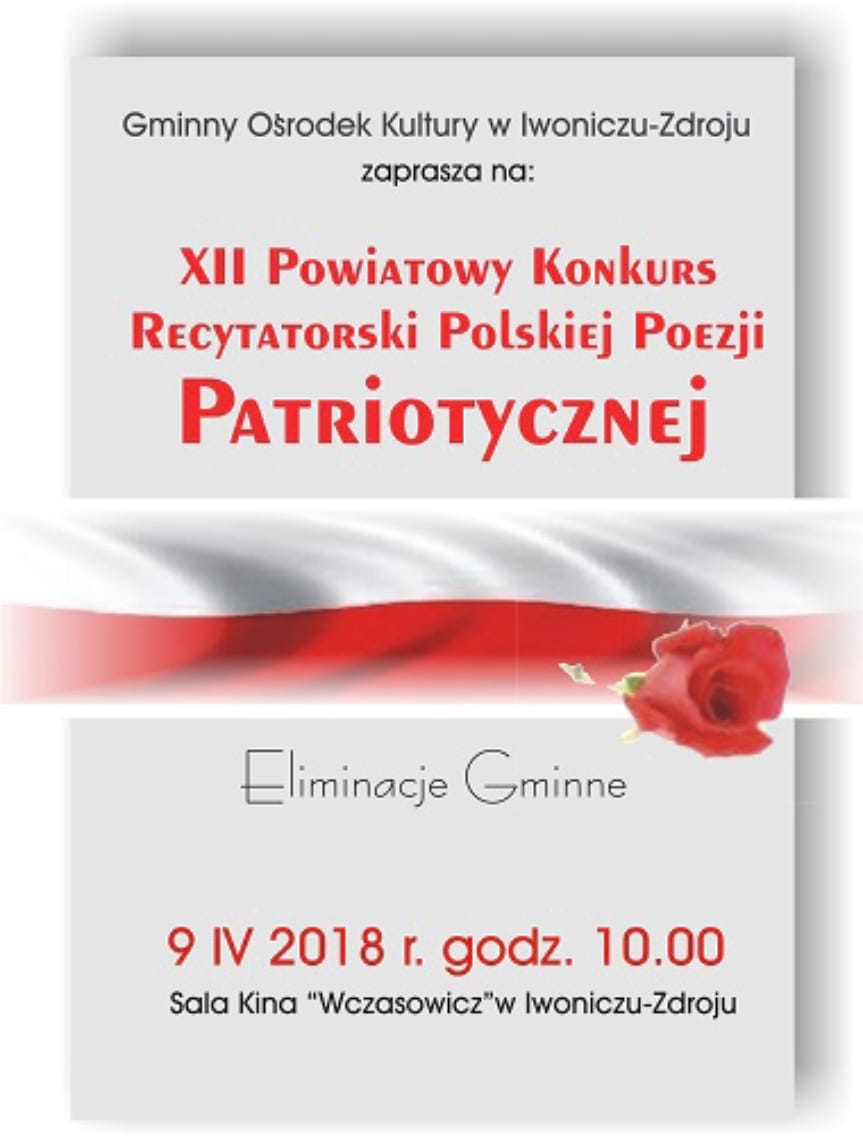 XII Powiatowy Konkurs Recytatorski Polskiej Poezji Patriotycznej