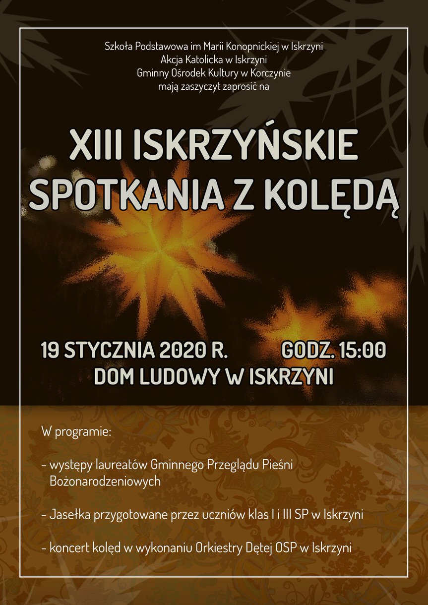 XIII Iskrzyńskie Spotkania z Kolędą