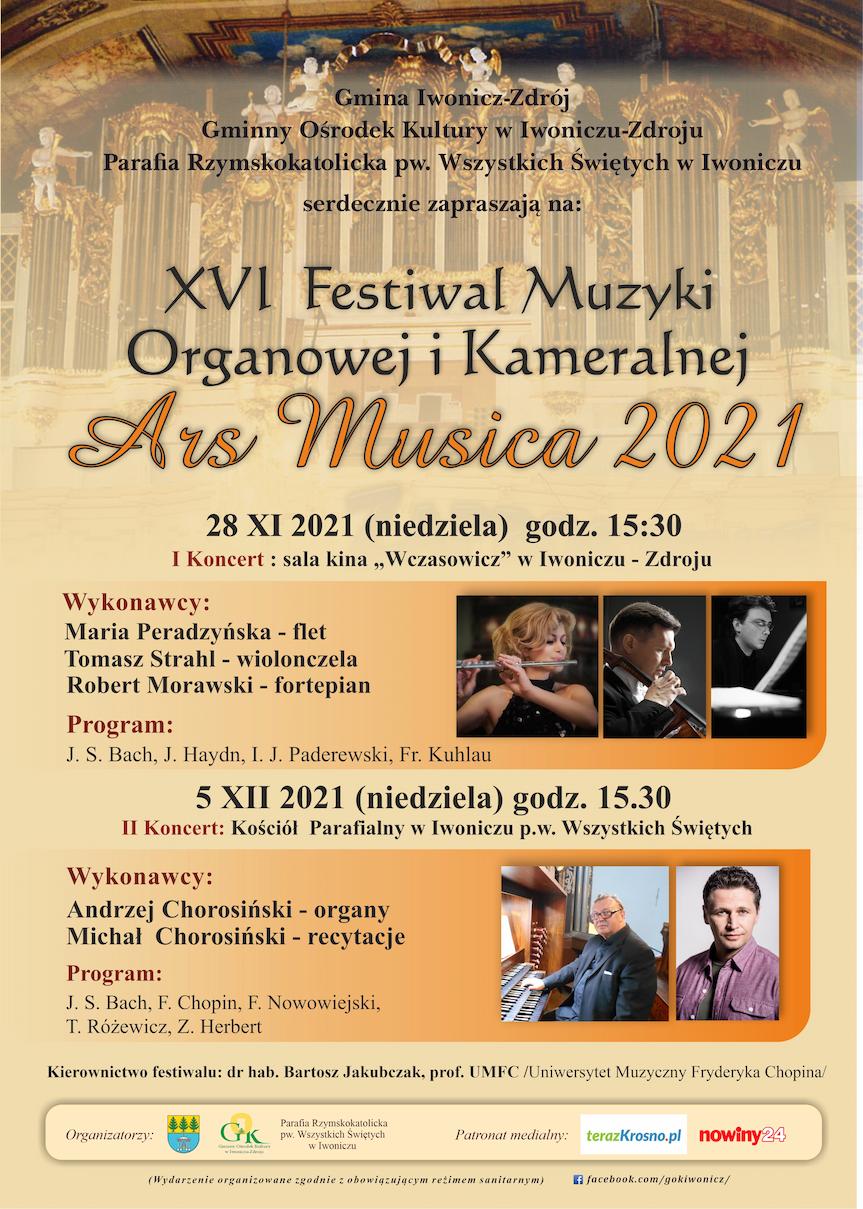 XVI Festiwal Muzyki Organowej i Kameralnej Ars Musica 