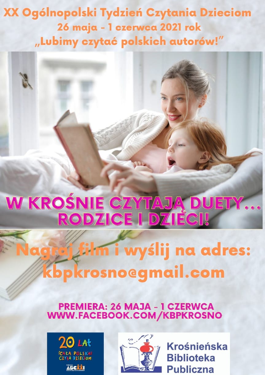XX Ogólnopolski Tydzień Czytania Dzieciom pod hasłem „Lubimy czytać polskich autorów!”
